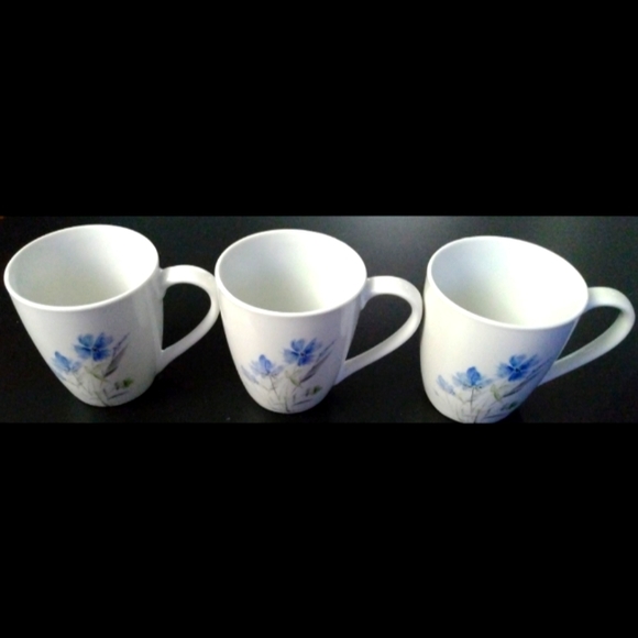 3 Piece Tabletop Gallery Wildflower Porcelain Mug Set - Picture 1 of 7